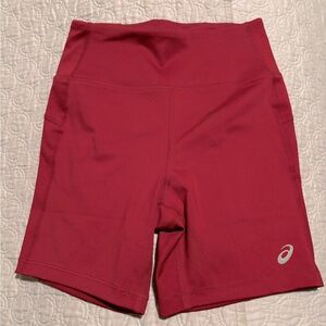Small ASICS Burgundy Shorts